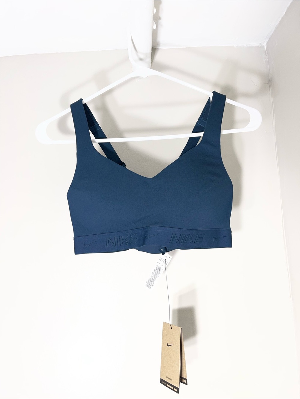 Nike Women's Deep Blue V-Neck Sports Bra